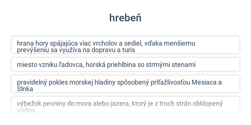 Prírodné oblasti a javy: všeobecne