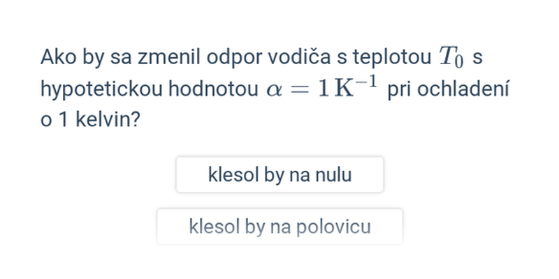 Teplotná závislosť odporu vodiča