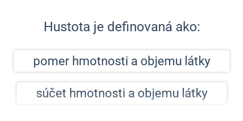Hustota: intuitivně