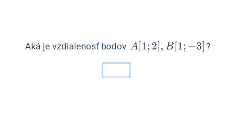 Vzdialenosť bodov v rovine