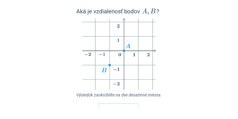 Vzdialenosť bodov v rovine