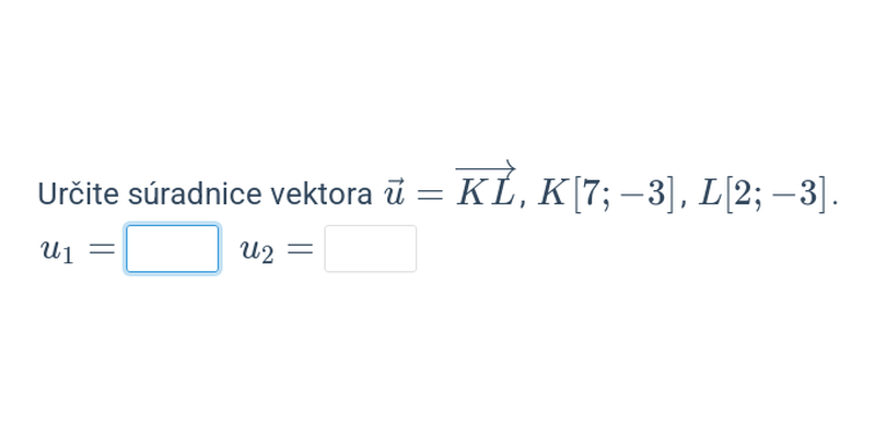 Súradnice vektorov