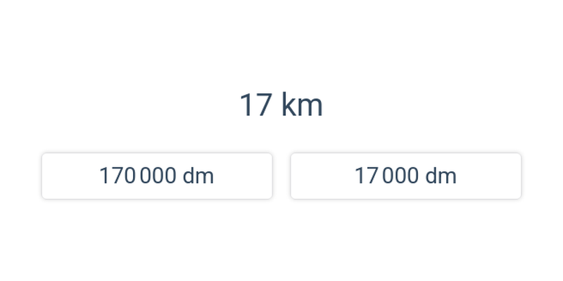 Prevody jednotiek dĺžky (bez desatinných čísel)