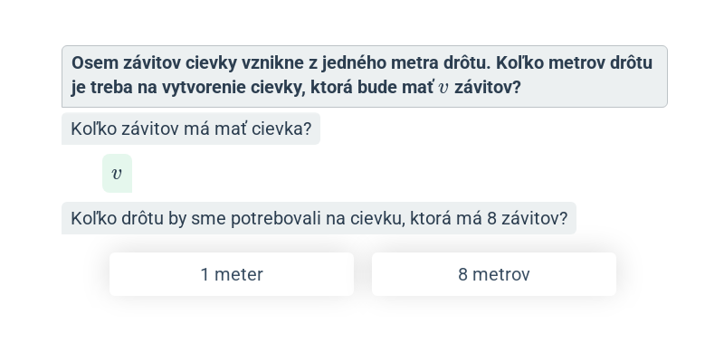 Zápis zadaní pomocou výrazu