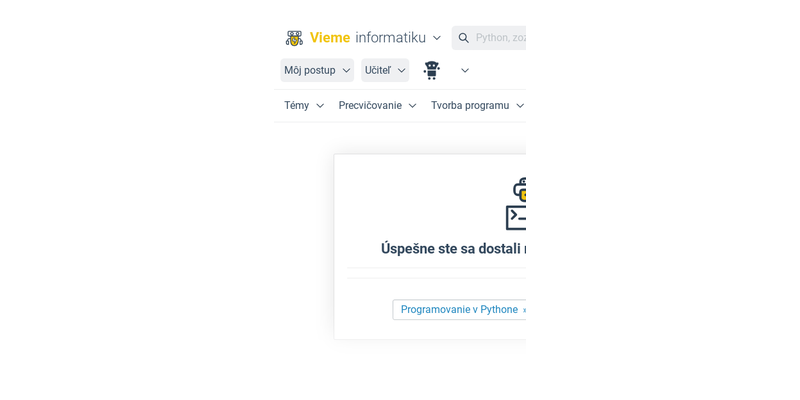 Cyklus for s vnorenou podmienkou