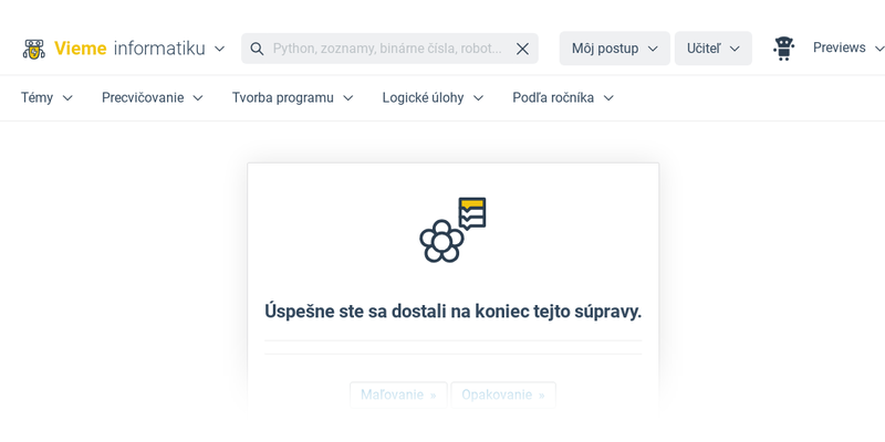 Vzory s opakovaním I