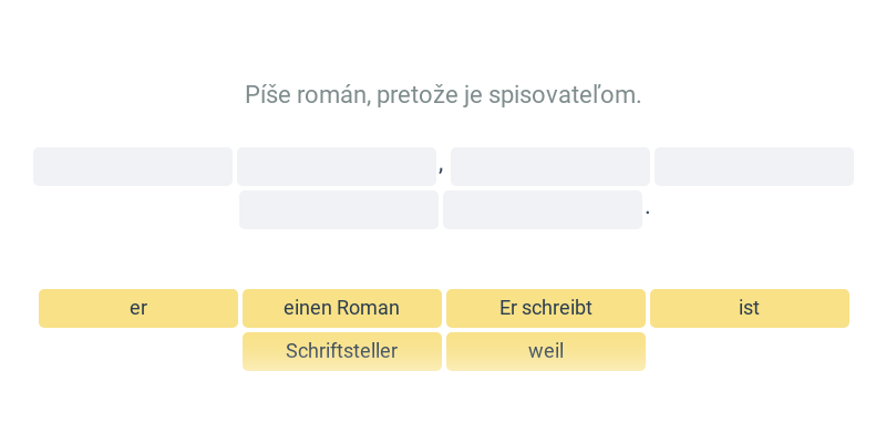 Po spojkách weil a denn