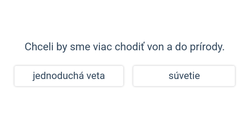 Jednoduchá veta a súvetie