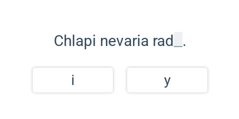 Oni/ony, sami/samy, radi/rady, číslovky