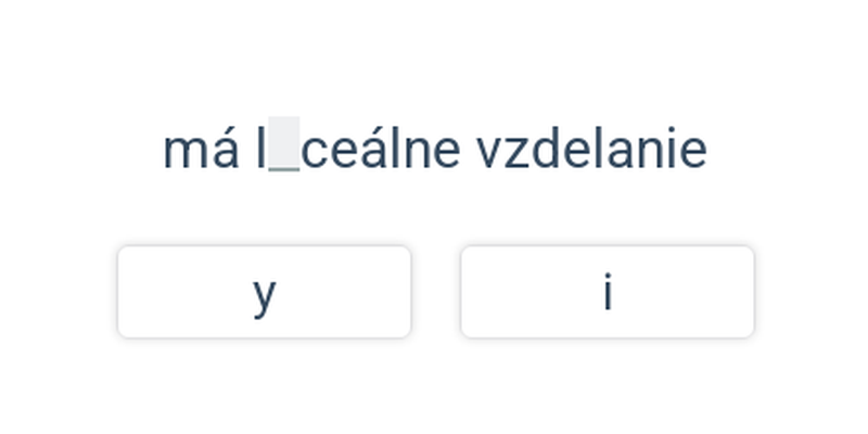 Písanie i/y – Precvičovanie online – Vieme po slovensky