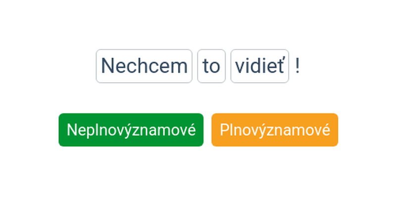 Plnovýznamové a neplnovýznamové slovesá