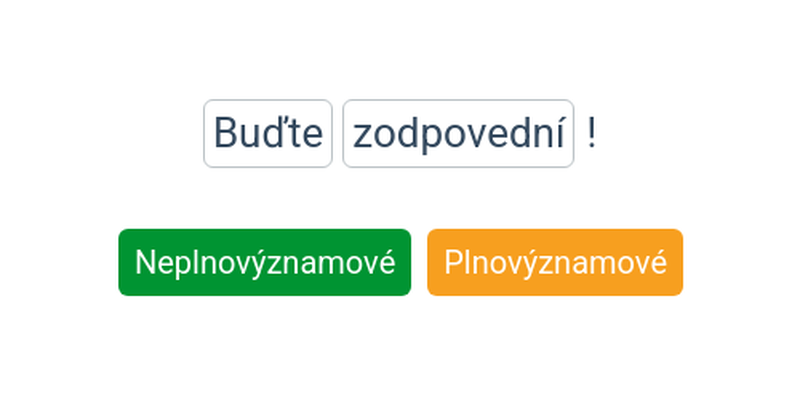 Plnovýznamové a neplnovýznamové slovesá